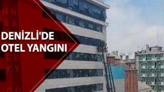 Otelde yangın paniği