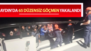 Sahil güvenlik ekipleri 65 düzensiz göçmen yakalandı