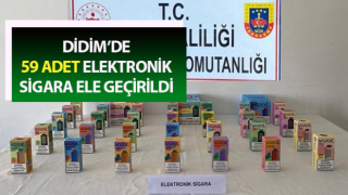 Aydın’da 59 adet elektronik sigara ele geçirildi