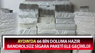 Aydın’da kaçak sigara operasyonu