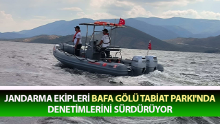 Bafa Gölü Tabiat Parkı'nda denetimler sürüyor