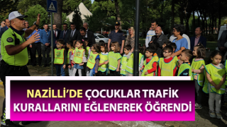 Çocuklar trafik kurallarını eğlenerek öğrendi