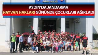 Jandarma hayvan hakları gününde çocukları ağırladı