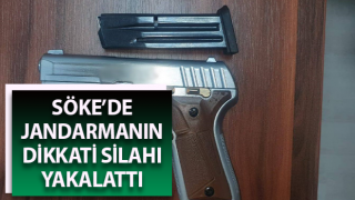 Jandarmanın dikkati silahı yakalattı