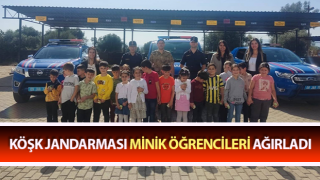 Köşk jandarması minik öğrencileri ağırladı