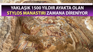 Tarihi manastırdaki resimler ve işaretler ilk günkü özelliğini koruyor