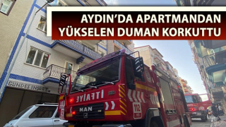 Apartmandan yükselen duman korkuttu