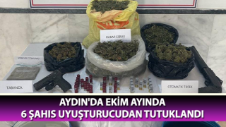 Aydın'da 6 şahıs uyuşturucudan tutuklandı