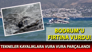 Bodrum’u fırtına vurdu