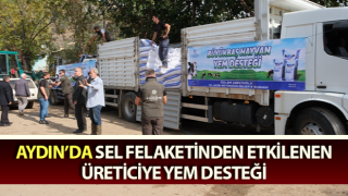 Büyükşehir'den sel felaketinden etkilenen üreticiye yem desteği,