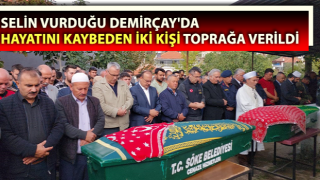 Demirçay'da hayatını kaybeden iki kişi toprağa verildi