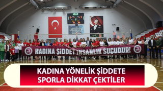 Kadına yönelik şiddete sporla dikkat çektiler