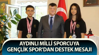 Milli sporcuya, Gençlik Spor’dan destek mesajı