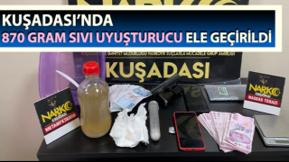 Mutfak dolabından uyuşturucu çıktı