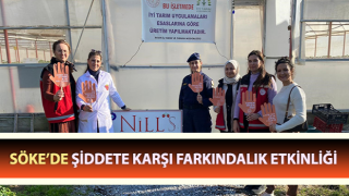 Söke’de şiddete karşı farkındalık etkinliği