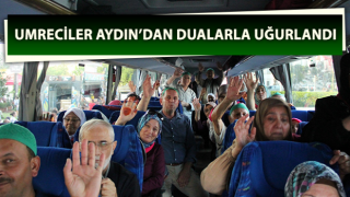 Umre yolcuları dualarla uğurlandı