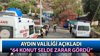 Valilik açıkladı: 64 konut hasar gördü