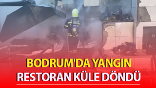 Yangın restoranı küle çevirdi