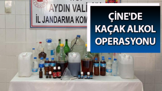 Çine'de kaçak alkol operasyonu