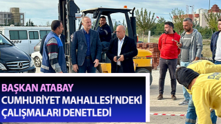 Cumhuriyet Mahallesi’ndeki çalışmalar sürüyor