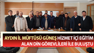 İl Müftüsü Güneş hizmet içi eğitim alan din görevlileri ile buluştu