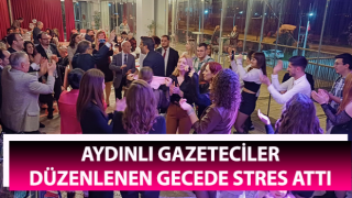 Aydınlı gazeteciler bir araya gelerek stres attı