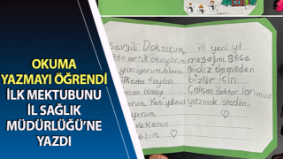 İlk mektubunu İl Sağlık Müdürlüğü’ne yazdı