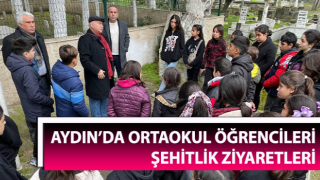 Ortaokul öğrencileri şehitlik ziyaretleri gerçekleştiriyor