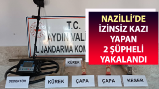 Tarihi eser bulmak amacıyla izinsiz kazı yapan şüpheliler yakalandı