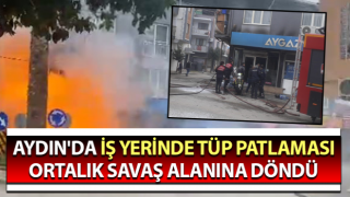 Tüpler bomba gibi patladı, ortalık savaş alanına döndü