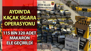 Aydın'da 115 bin adet makaron ele geçirildi