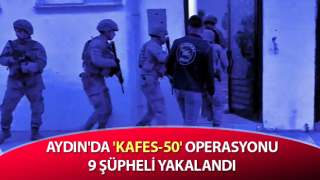 Aydın'da 'Kafes-50' operasyonu