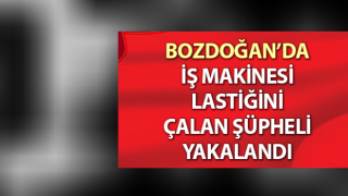 Bozdoğan’da lastik hırsızı yakalandı