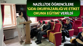 Öğrencilere 'Gıda Okuryazarlığı ve Etiket Okuma Eğitimi' verildi