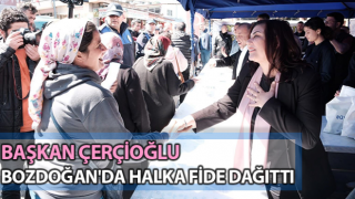 Başkan Çerçioğlu, Bozdoğan ilçesinde vatandaşlar ile buluştu
