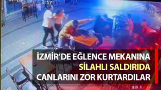 Motosikletli şüpheliler tarafından eğlence mekanına silahlı saldırı