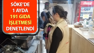 Söke’de 191 gıda işletmesi denetlendi