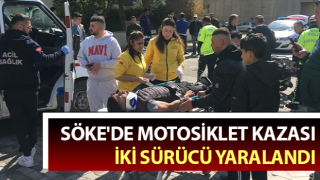 Söke’de motosikletler çarpıştı: 2 yaralı