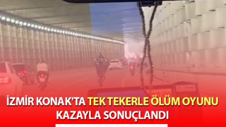 Tek tekerle ölüm oyunu kazayla bitti