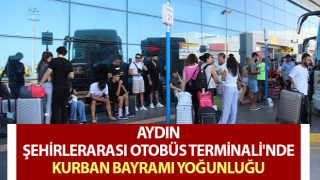 Aydın Şehirlerarası Otobüs Terminali'nde yoğunluk