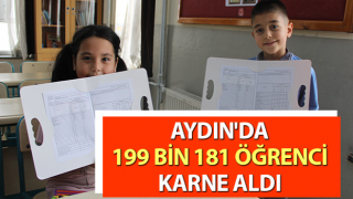 Aydın'da 199 bin 181 öğrenci karne aldı
