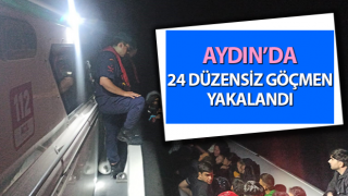 Aydın’da 24 düzensiz göçmen yakalandı