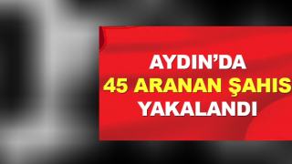 Aydın’da 45 aranan şahıs yakalandı