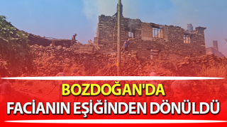 Bozdoğan’da 10 ev yanarak küle döndü