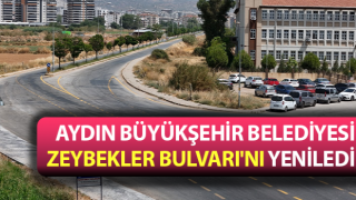 Büyükşehir, Zeybekler Bulvarı'nı yeniledi