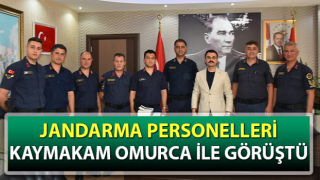 Jandarma personelleri Kaymakam Omurca ile görüştü