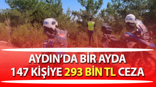Aydın’da 147 kişiye 293 bin TL ceza