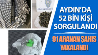 Aydın’da 91 aranan şahıs yakalandı
