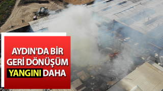 Aydın'da bir geri dönüşüm yangını daha