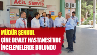 Çine Devlet Hastanesi’nde incelemelerde bulunuldu